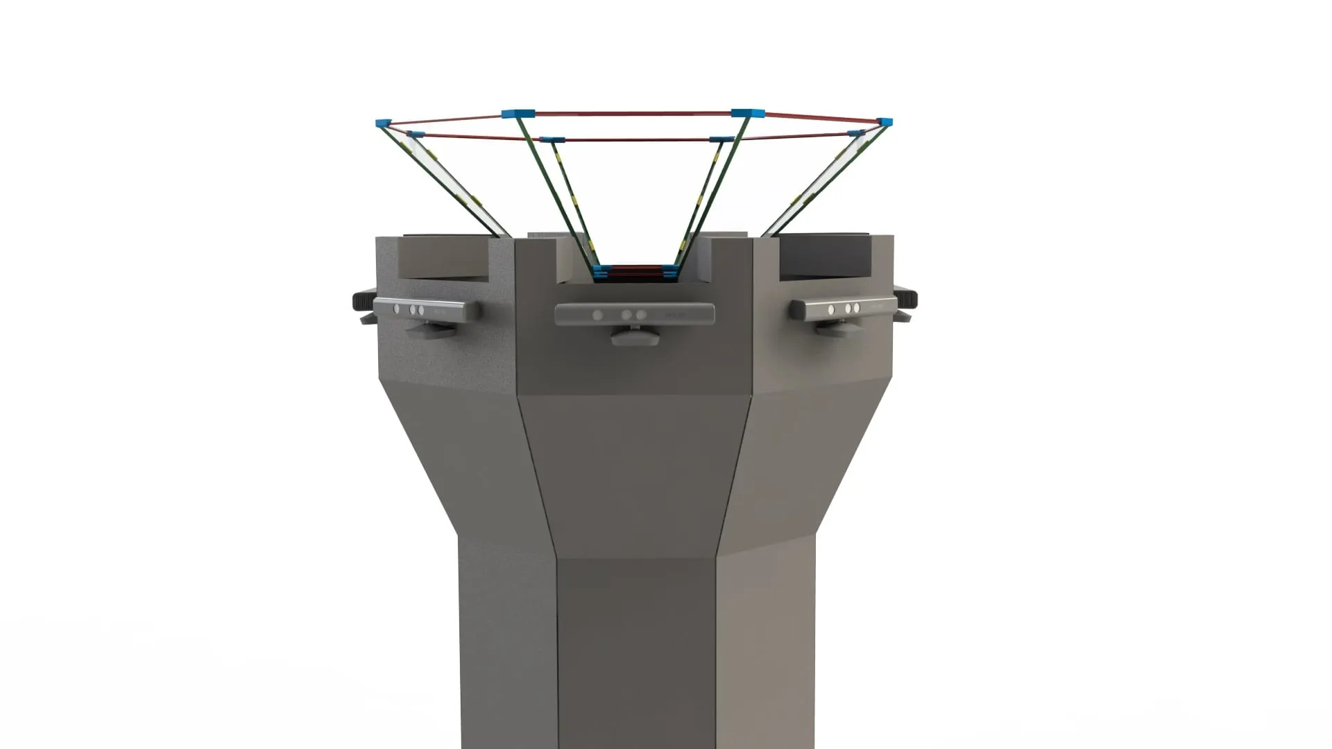3D render of the 360° holographic structure
