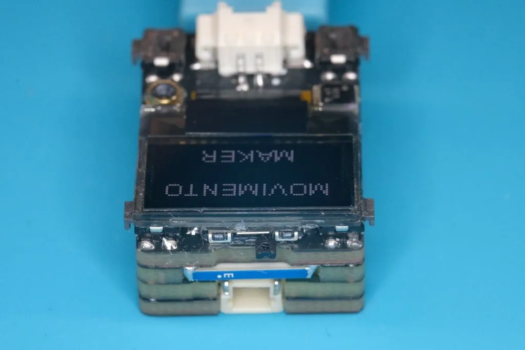 Top view, rotated, with the antenna connector
