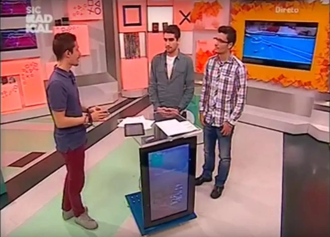 Pool Live AR on a television studio set