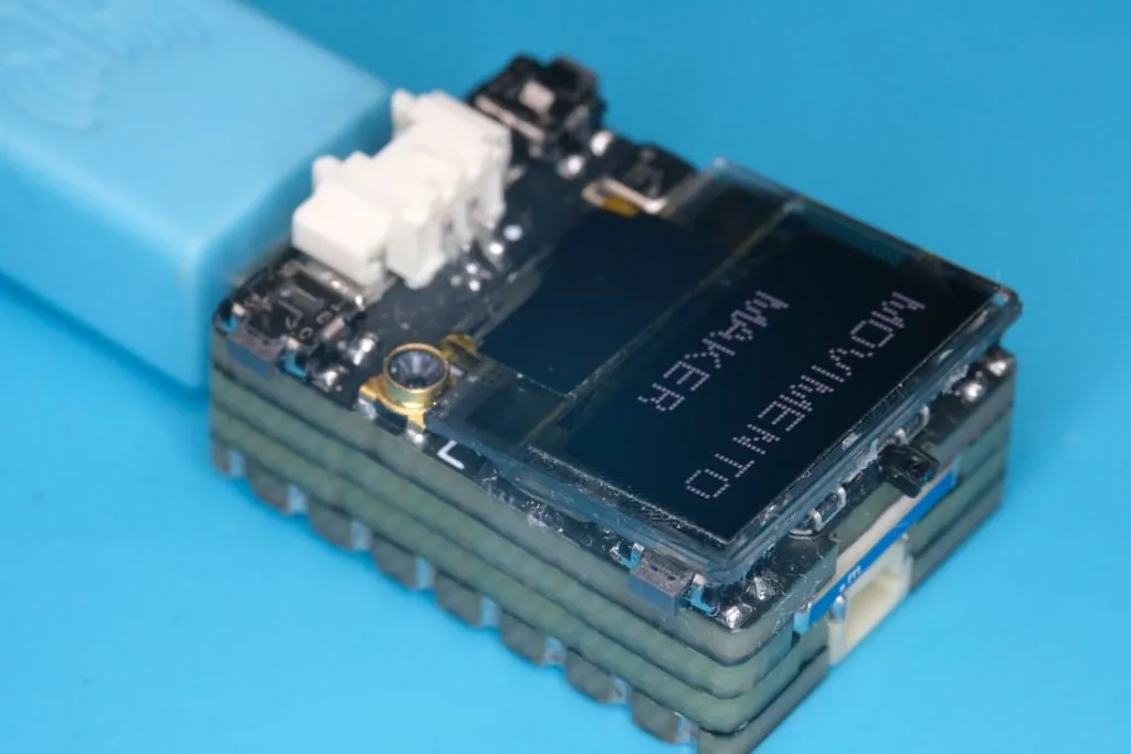 Another angle of V2 plugged into USB